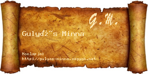 Gulyás Minna névjegykártya